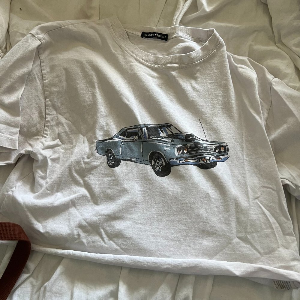 Brandy Melville Motor Show Crop Tee